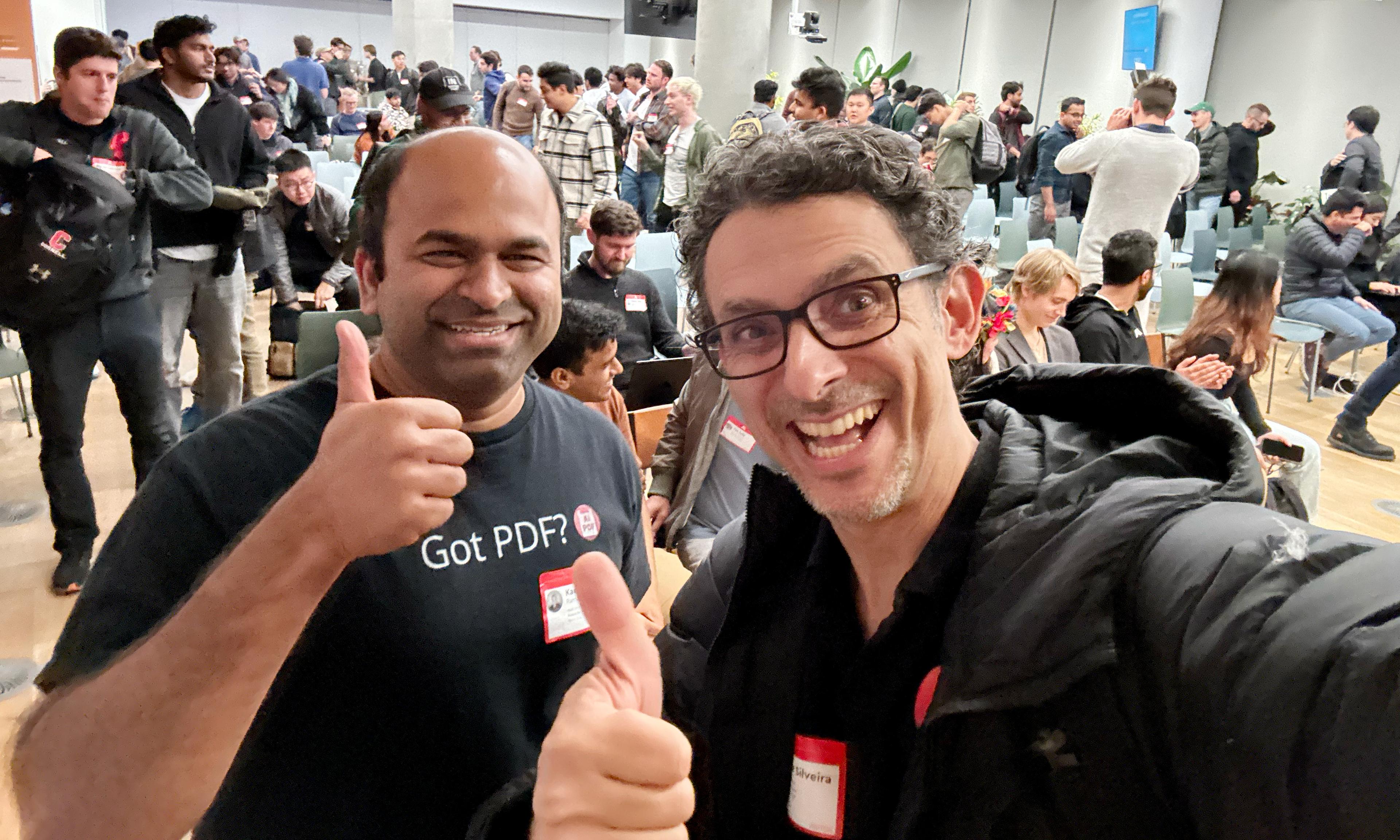 The AI Drive team celebrating at the hackathon