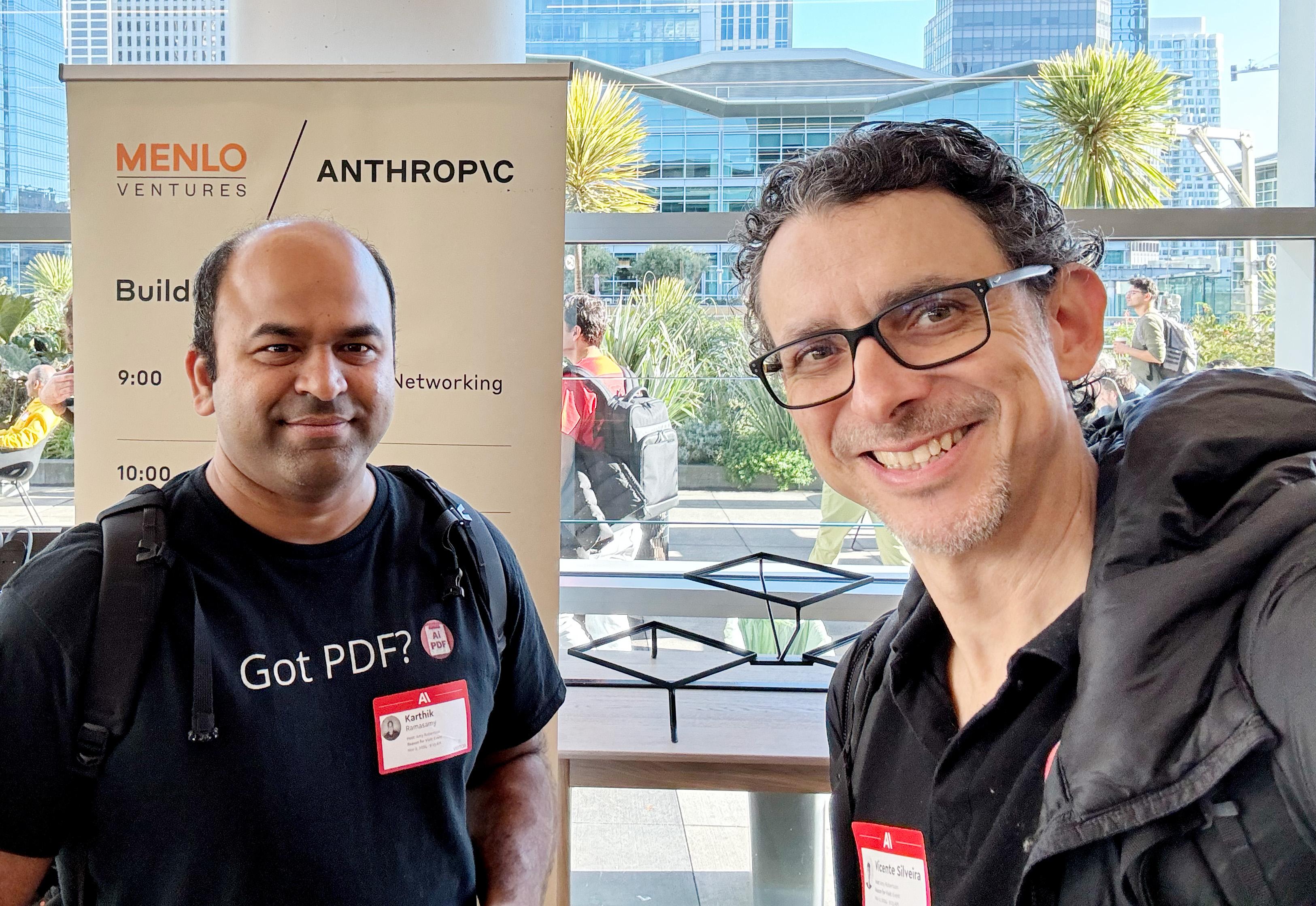 The AI Drive team at a tech conference